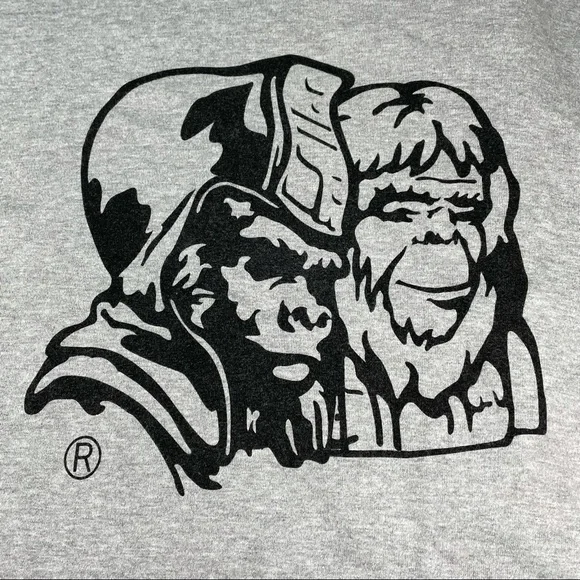 Bape Planet of the Apes Generals Mens Medium Size Gray T-Shirt Rare Tee - Picture 2 of 8